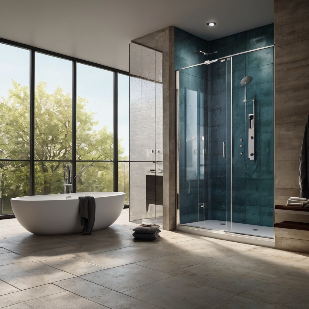 Unleashing Creativity in Bathroom Design with A One Technical Services in Dubai min Revolutionizing Shower Spaces: Expert Glass Partition Solutions by A One Technical Services in Dubai