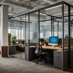 Modular Glass Cubicle Dividers for a Productive Work Environment