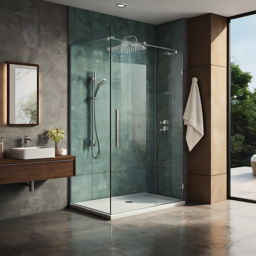 Bringing Nature Indoors with Large, Panoramic Views in Modern Showers