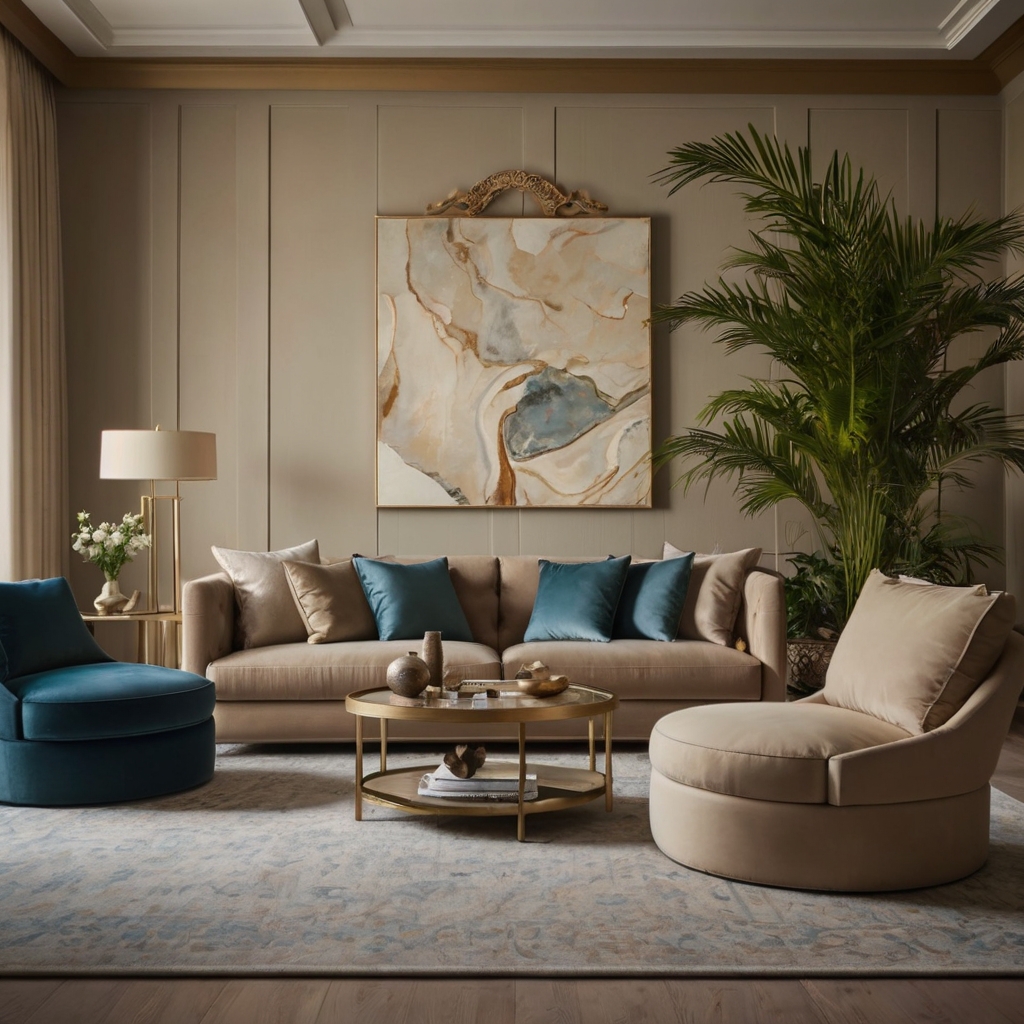 Soothing Color Palettes for Luxury Dubai Home Interiors